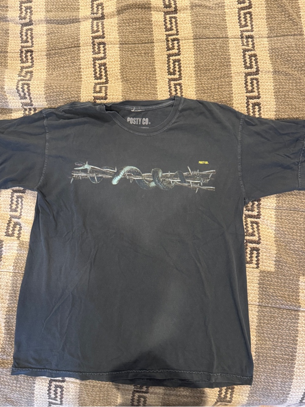 Posty Co. Black Beer Bongs and Bentleys Short Sleeve Tee Wire Graphic